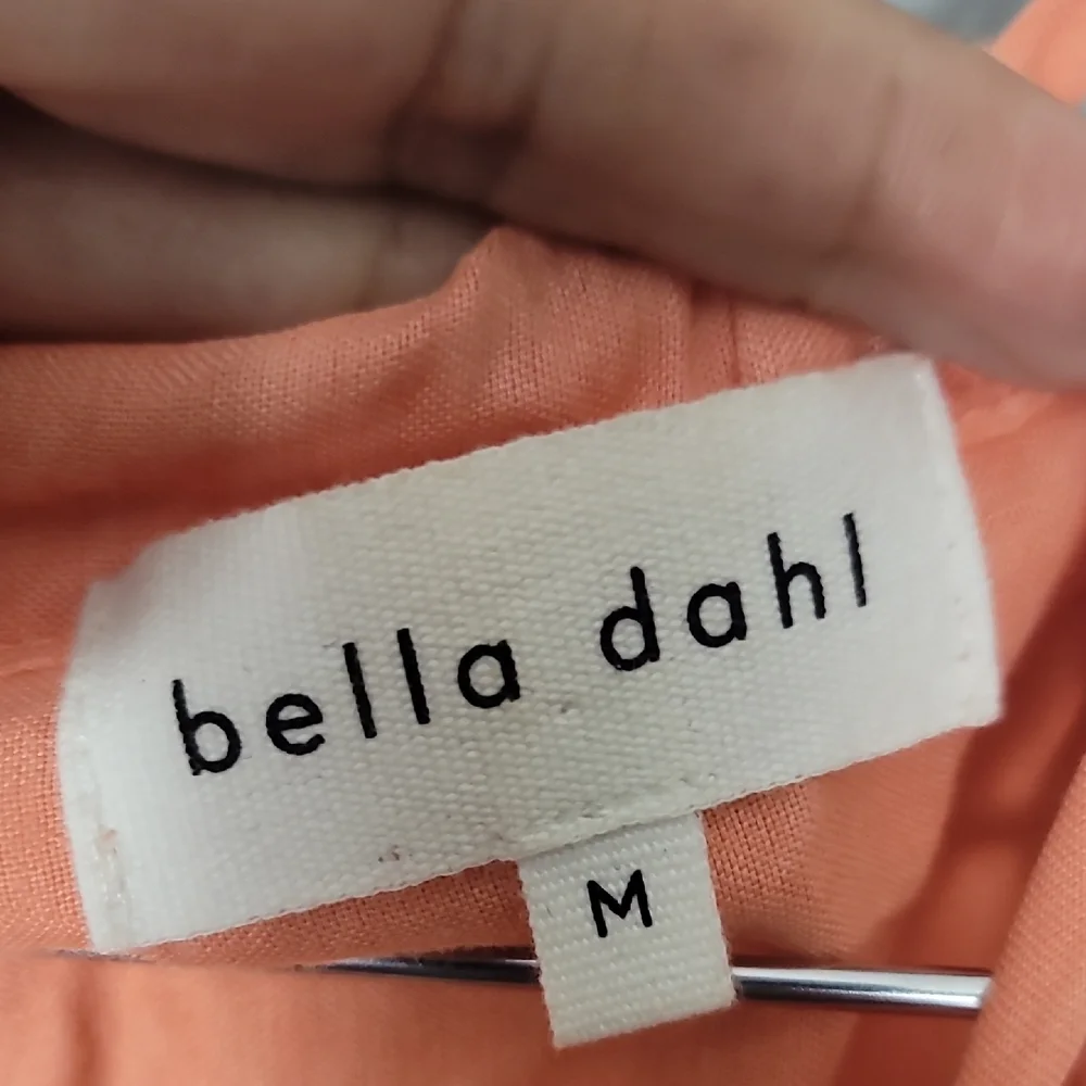 Bella Dahl Ruched Tangerine Halter Dress